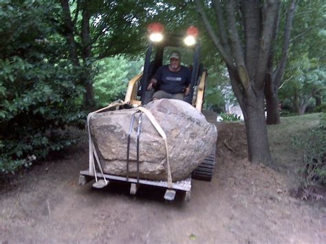 moving boulders with skid steer|How to Move Large Rocks .